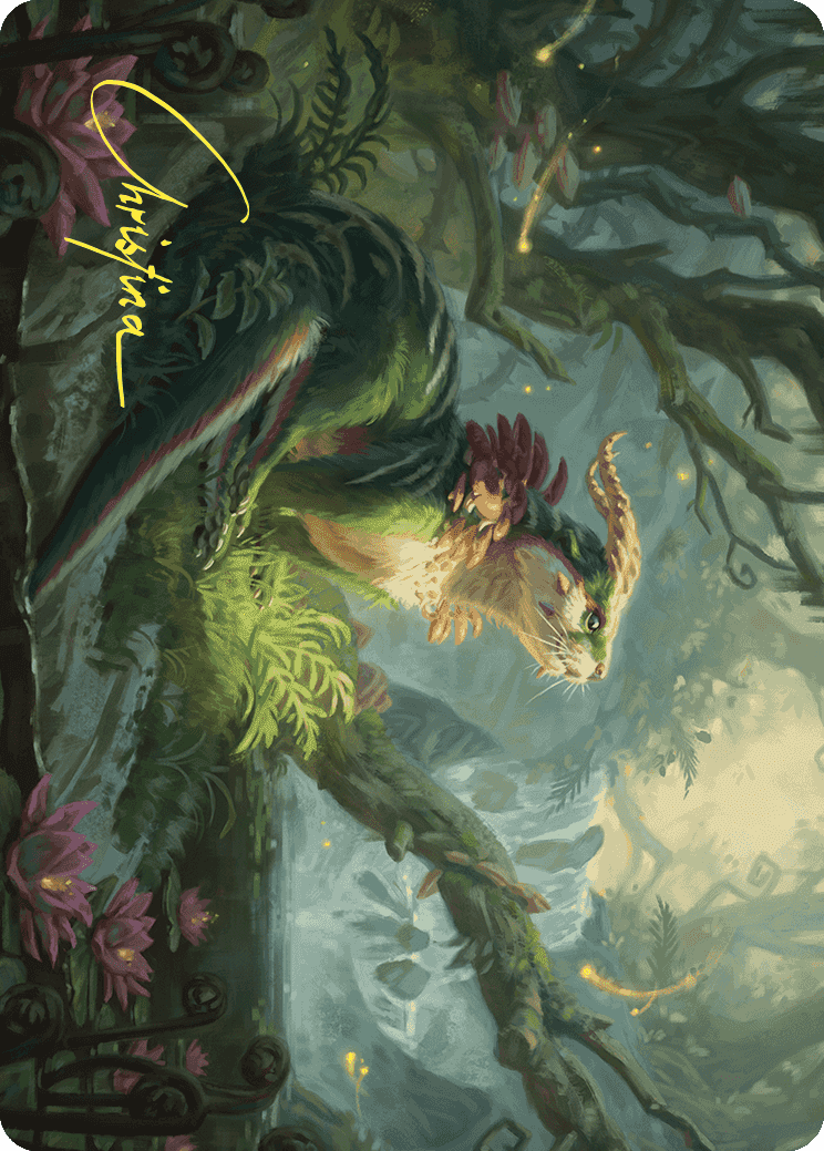 Elusive Otter Art Card (Gold-Stamped Signature) [Wilds of Eldraine Art Series] MTG Single Magic: The Gathering  | Multizone: Comics And Games