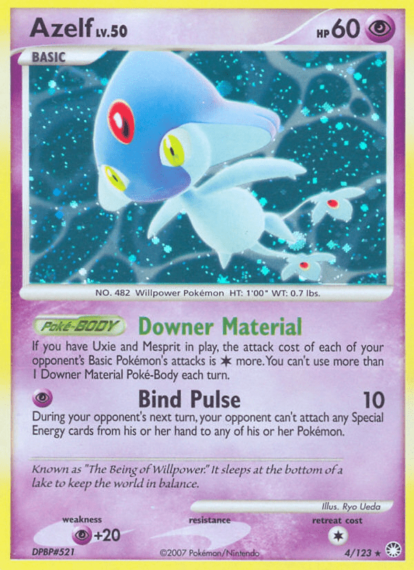 Azelf (4/123) [Diamond & Pearl: Mysterious Treasures] Pokemon Single Pokémon  | Multizone: Comics And Games