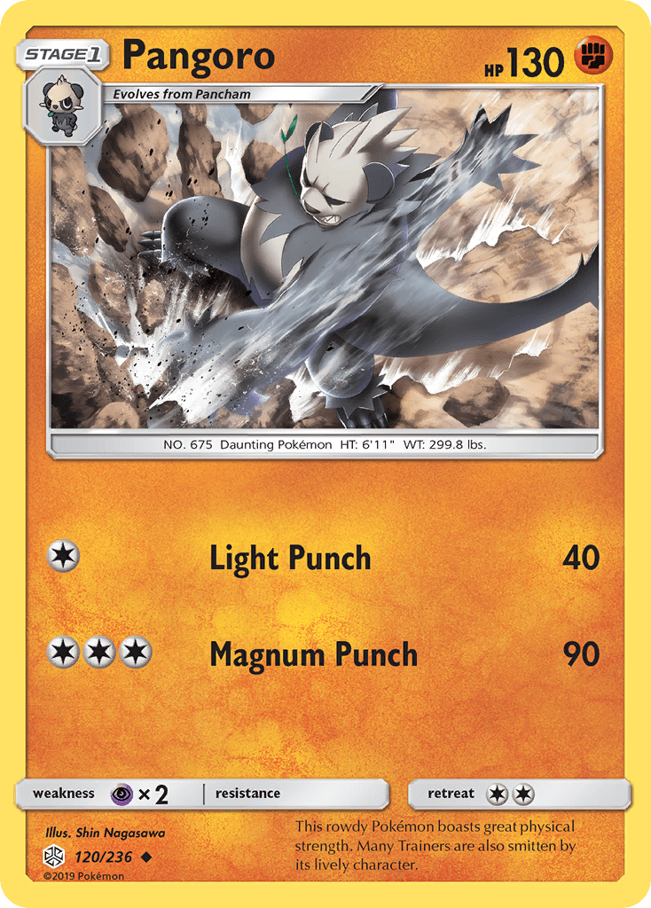Pangoro (120/236) [Sun & Moon: Cosmic Eclipse] Pokemon Single Pokémon  | Multizone: Comics And Games