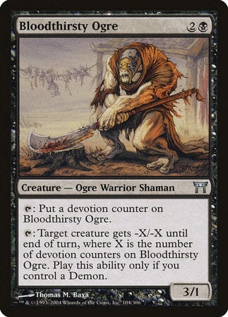 Bloodthirsty Ogre [Champions of Kamigawa] MTG Single Magic: The Gathering  | Multizone: Comics And Games