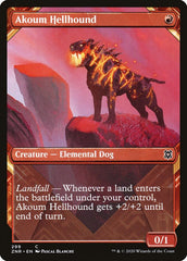 Akoum Hellhound (Showcase) [Zendikar Rising] MTG Single Magic: The Gathering  | Multizone: Comics And Games