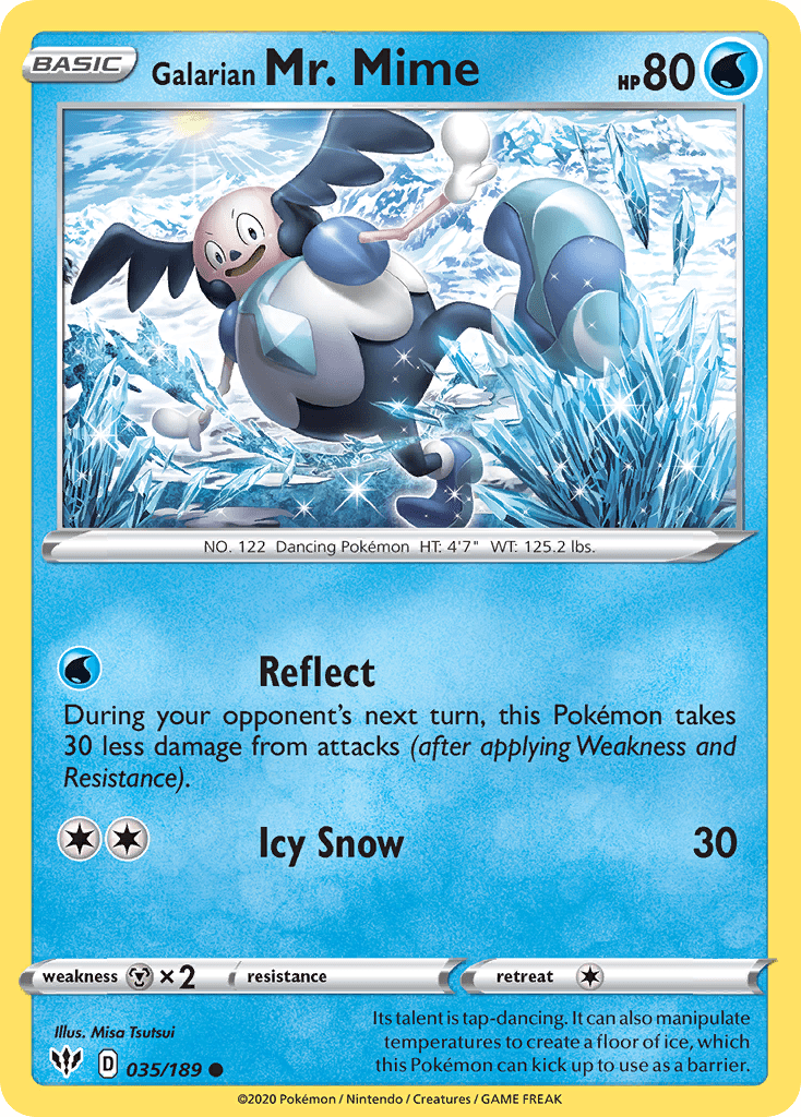 Galarian Mr. Mime (035/189) [Sword & Shield: Darkness Ablaze] Pokemon Single Pokémon  | Multizone: Comics And Games