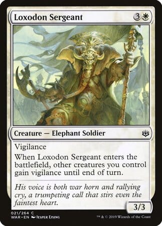 Loxodon Sergeant [War of the Spark] MTG Single Magic: The Gathering  | Multizone: Comics And Games