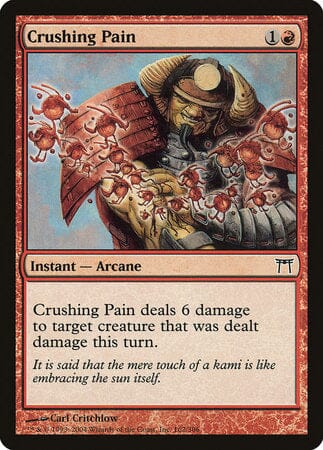 Crushing Pain [Champions of Kamigawa] MTG Single Magic: The Gathering  | Multizone: Comics And Games
