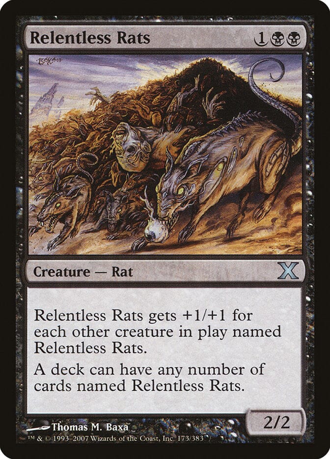 Relentless Rats [Tenth Edition] MTG Single Magic: The Gathering  | Multizone: Comics And Games