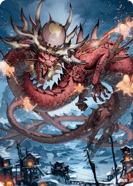 Atsushi, the Blazing Sky 2 Art Card [Kamigawa: Neon Dynasty Art Series] MTG Single Magic: The Gathering  | Multizone: Comics And Games