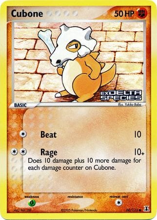 Cubone (60/113) (Stamped) [EX: Delta Species] Pokemon Single Pokémon  | Multizone: Comics And Games