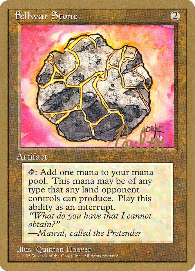 Fellwar Stone (Preston Poulter) [Pro Tour Collector Set] MTG Single Magic: The Gathering  | Multizone: Comics And Games