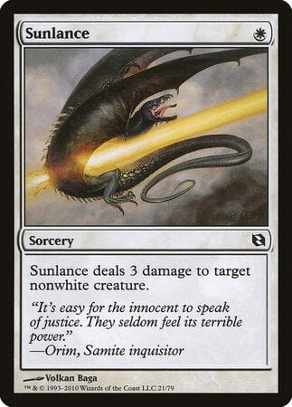 Sunlance [Duel Decks: Elspeth vs. Tezzeret] MTG Single Magic: The Gathering  | Multizone: Comics And Games