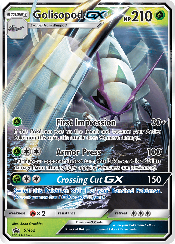 Golisopod GX (SM62) [Sun & Moon: Black Star Promos] Pokemon Single Pokémon  | Multizone: Comics And Games