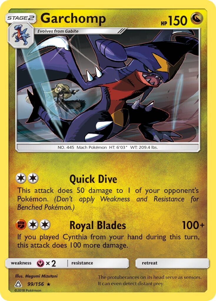 Garchomp (99/156) (Cracked Ice Holo) (Theme Deck Exclusive) [Sun & Moon: Ultra Prism] Pokemon Single Pokémon  | Multizone: Comics And Games