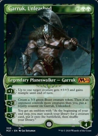 Garruk, Unleashed (Showcase) [Core Set 2021] MTG Single Magic: The Gathering  | Multizone: Comics And Games