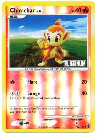 Chimchar (56/100) [Burger King Promos: 2009 Collection] Pokemon Single Pokémon  | Multizone: Comics And Games