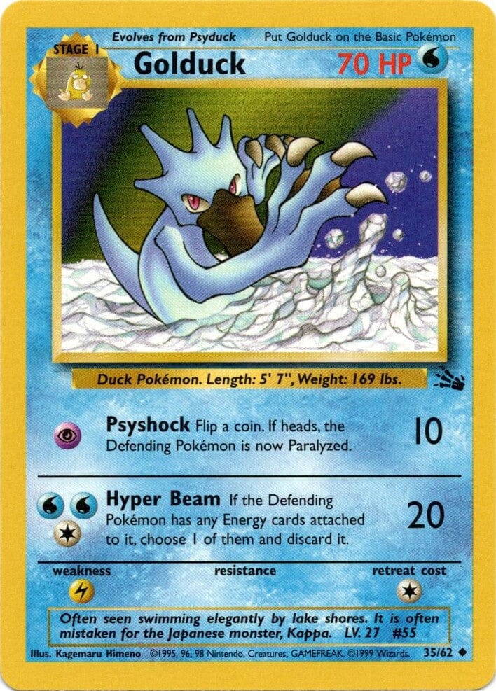 Golduck (35/62) [Fossil Unlimited] Pokemon Single Pokémon  | Multizone: Comics And Games