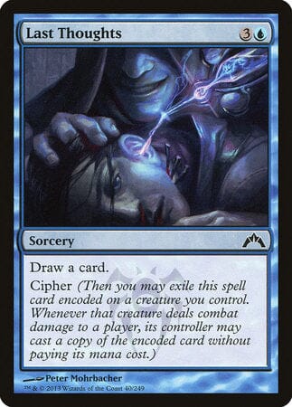 Last Thoughts [Gatecrash] MTG Single Magic: The Gathering  | Multizone: Comics And Games