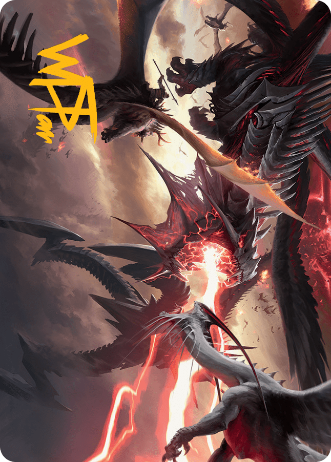 Invasion of Tarkir Art Card (Gold-Stamped Signature) [March of the Machine Art Series] MTG Single Magic: The Gathering  | Multizone: Comics And Games