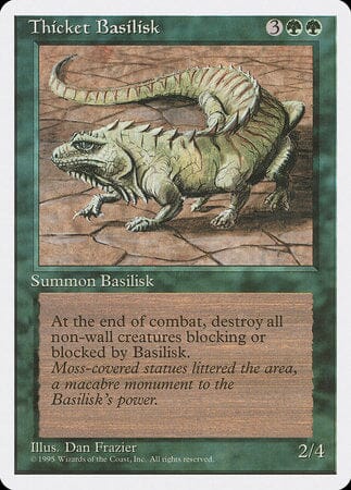 Thicket Basilisk [Fourth Edition] MTG Single Magic: The Gathering  | Multizone: Comics And Games