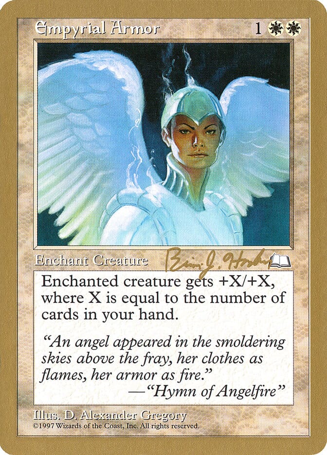 Empyrial Armor (Brian Hacker) [World Championship Decks 1998] MTG Single Magic: The Gathering  | Multizone: Comics And Games