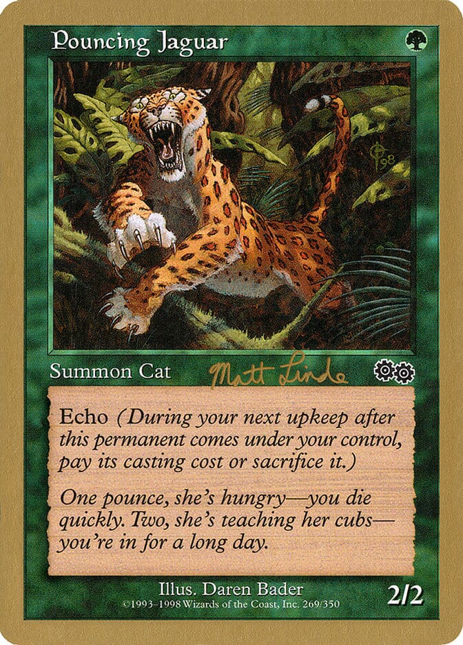 Pouncing Jaguar (Matt Linde) [World Championship Decks 1999] MTG Single Magic: The Gathering  | Multizone: Comics And Games