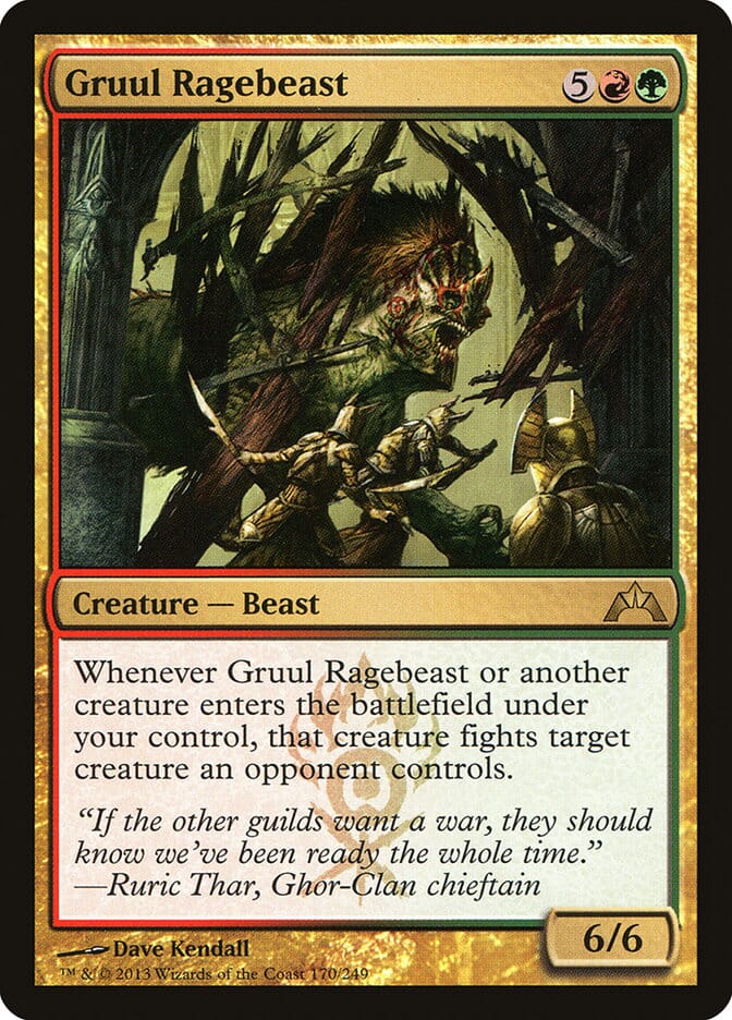 Gruul Ragebeast [Gatecrash] MTG Single Magic: The Gathering  | Multizone: Comics And Games