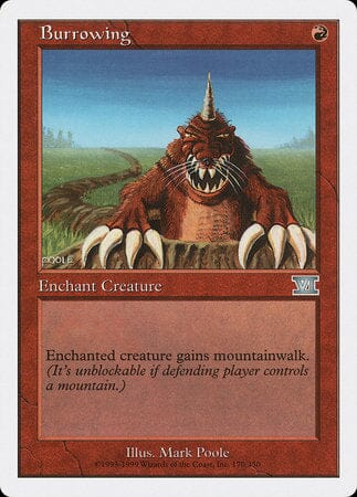 Burrowing [Classic Sixth Edition] MTG Single Magic: The Gathering  | Multizone: Comics And Games