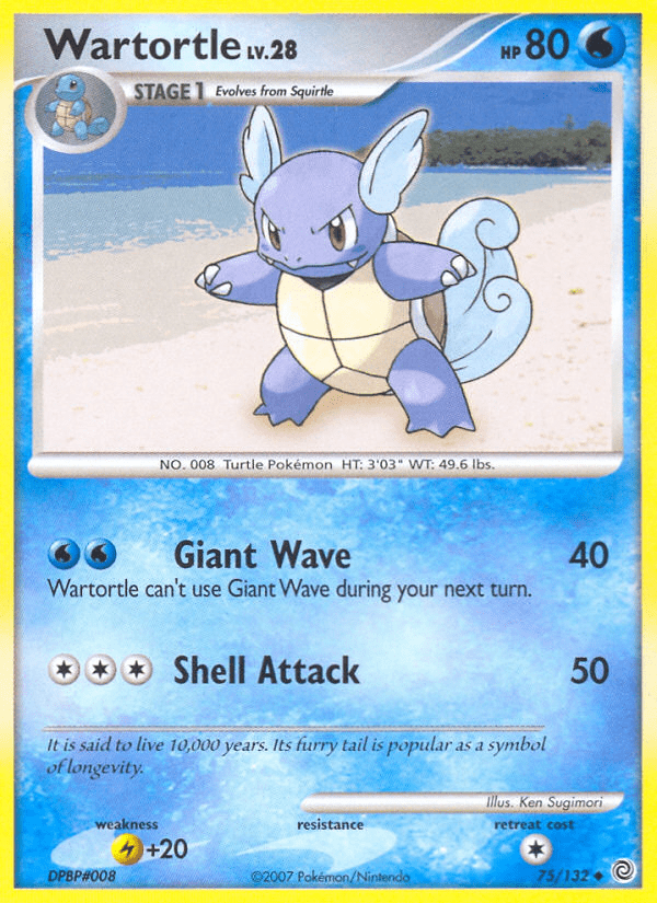 Wartortle (75/132) [Diamond & Pearl: Secret Wonders] Pokemon Single Pokémon  | Multizone: Comics And Games