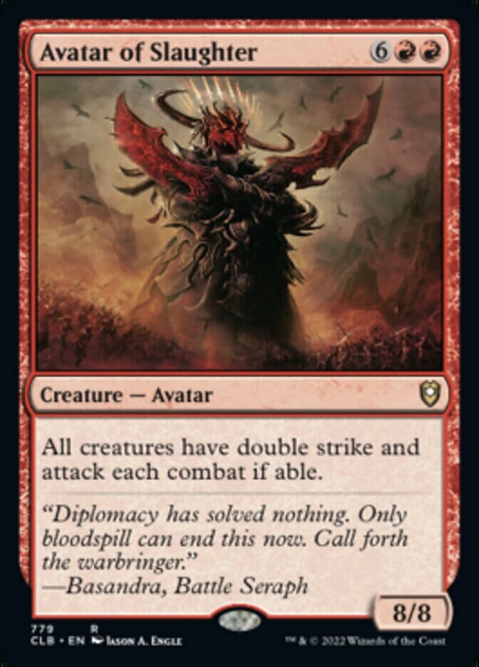 Avatar of Slaughter [Commander Legends: Battle for Baldur's Gate] MTG Single Magic: The Gathering  | Multizone: Comics And Games