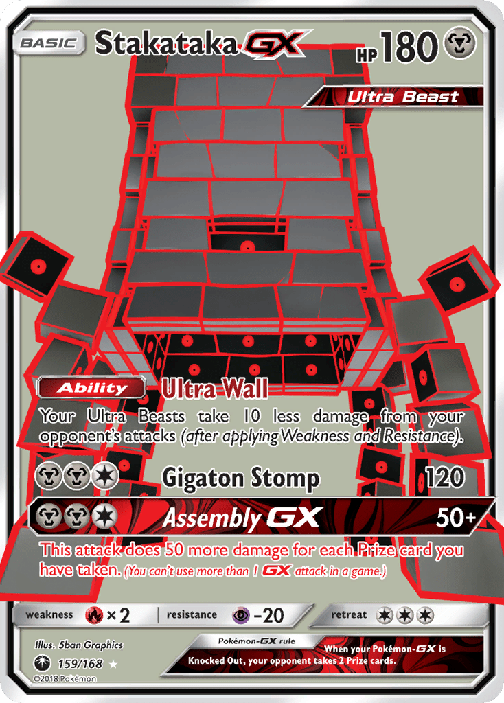 Stakataka GX (159/168) [Sun & Moon: Celestial Storm] Pokemon Single Pokémon  | Multizone: Comics And Games