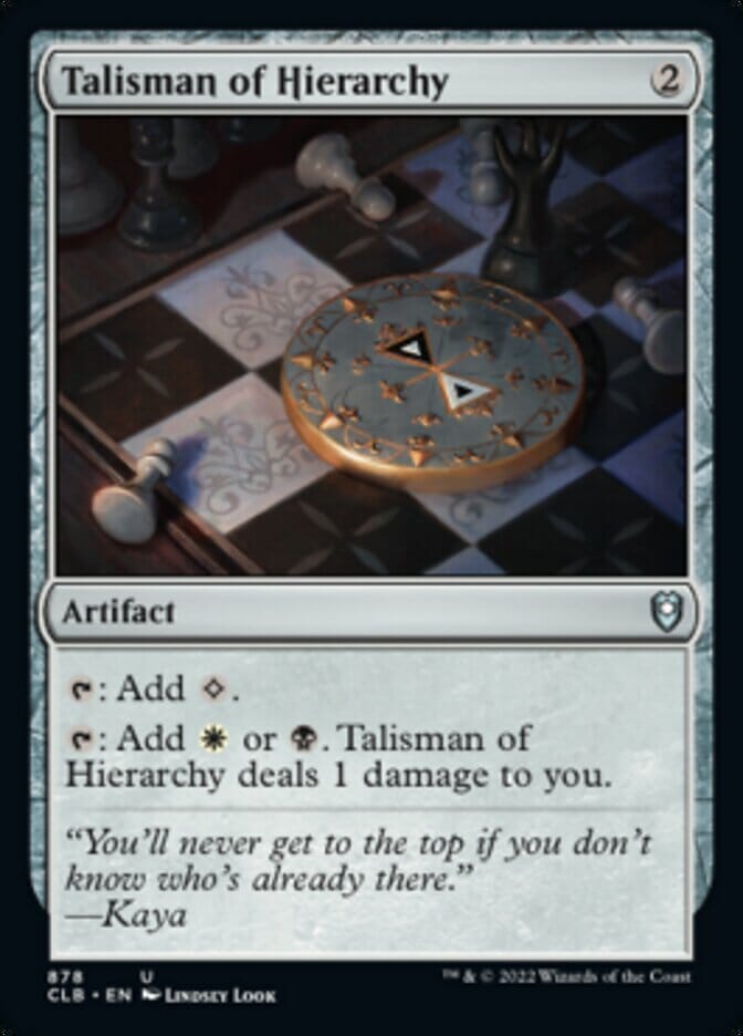 Talisman of Hierarchy [Commander Legends: Battle for Baldur's Gate] MTG Single Magic: The Gathering  | Multizone: Comics And Games