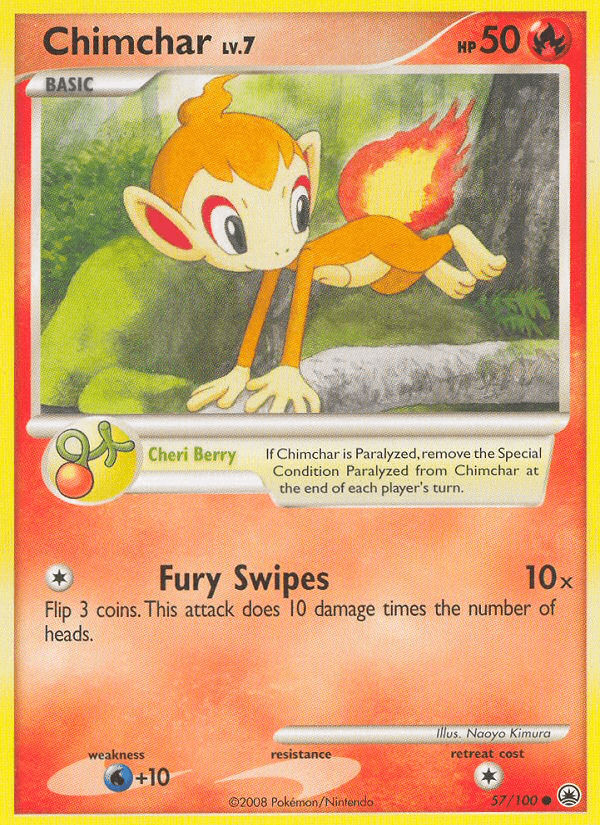 Chimchar (57/100) [Diamond & Pearl: Majestic Dawn] Pokemon Single Pokémon  | Multizone: Comics And Games