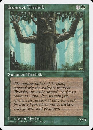 Ironroot Treefolk [Fourth Edition] MTG Single Magic: The Gathering  | Multizone: Comics And Games