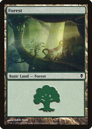 Forest (246a) [Zendikar] MTG Single Magic: The Gathering  | Multizone: Comics And Games