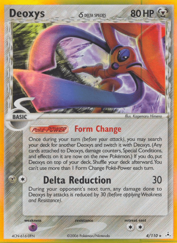 Deoxys (4/110) (Delta Species) [EX: Holon Phantoms] Pokemon Single Pokémon  | Multizone: Comics And Games