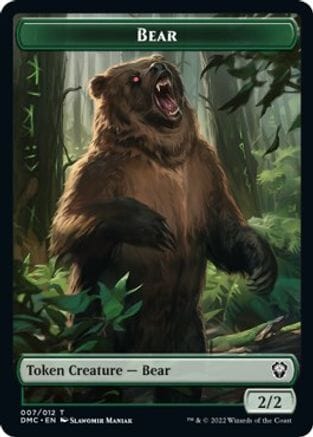 Kavu // Bear Double-sided Token [Dominaria United Commander Tokens] MTG Single Magic: The Gathering  | Multizone: Comics And Games
