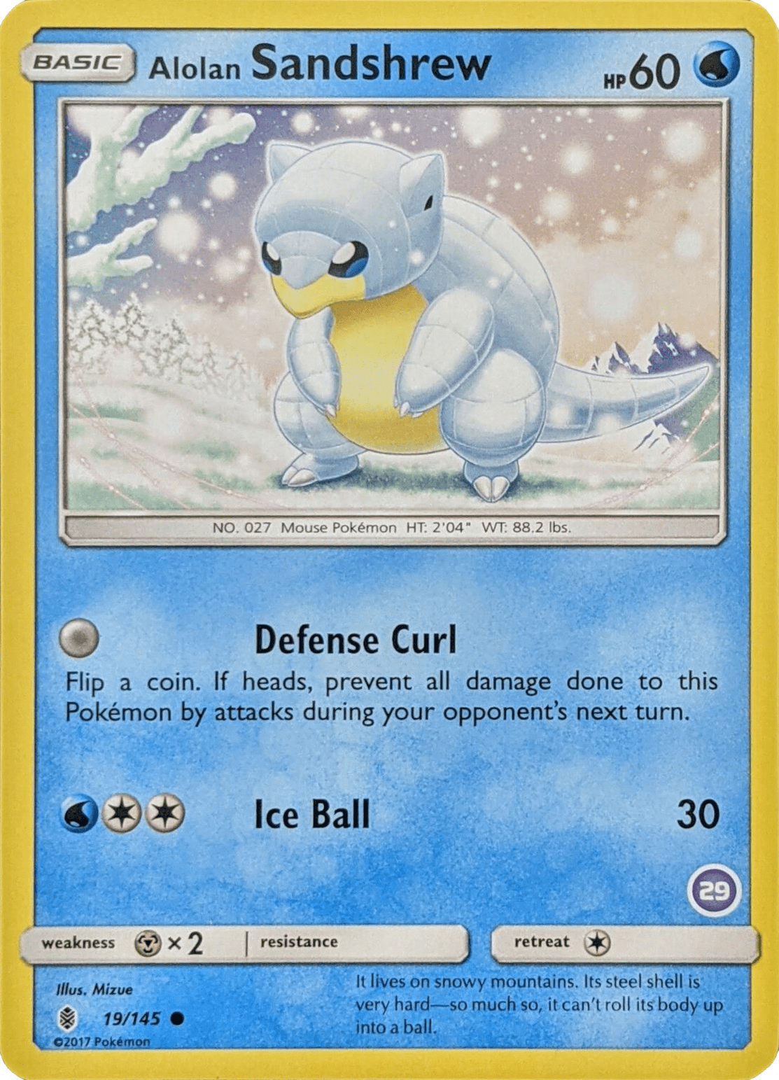 Alolan Sandshrew (19/145) (Deck Exclusive #29) [Sun & Moon: Trainer Kit - Alolan Sandslash] Pokemon Single Pokémon  | Multizone: Comics And Games