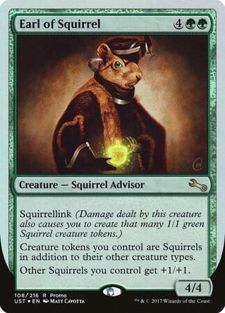 Earl of Squirrel [Unstable Promos] MTG Single Magic: The Gathering  | Multizone: Comics And Games