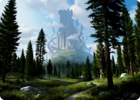 Forest (278) Art Card [Dungeons & Dragons: Adventures in the Forgotten Realms Art Series] MTG Single Magic: The Gathering  | Multizone: Comics And Games