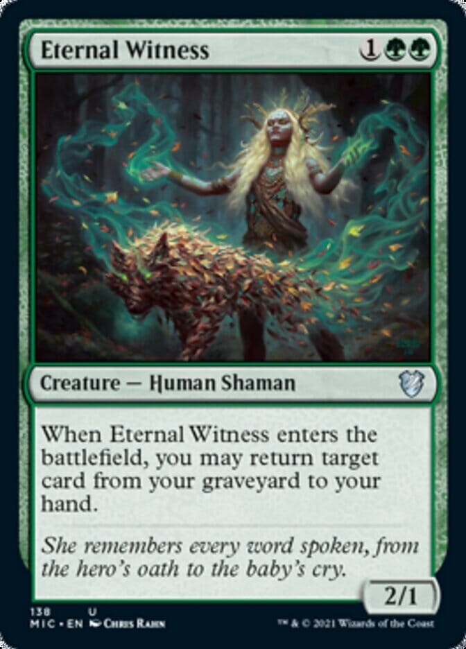 Eternal Witness [Innistrad: Midnight Hunt Commander] MTG Single Magic: The Gathering  | Multizone: Comics And Games