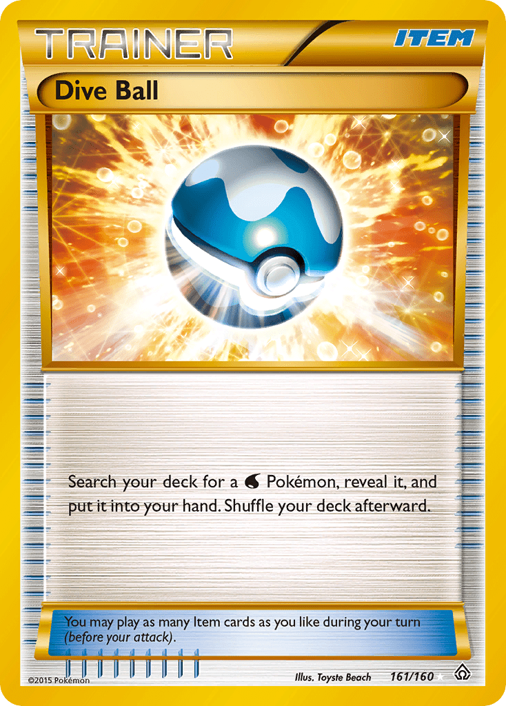 Dive Ball (161/160) [XY: Primal Clash] Pokemon Single Pokémon  | Multizone: Comics And Games