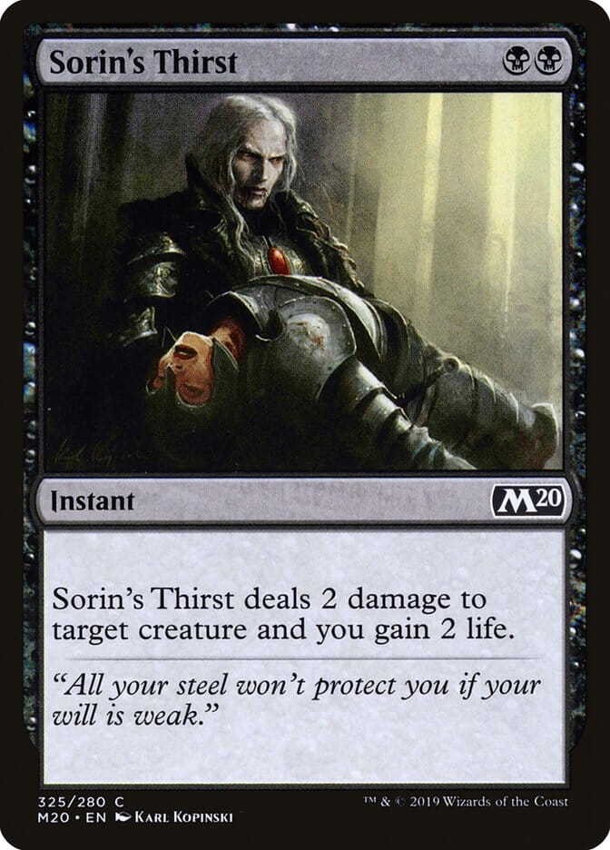 Sorin's Thirst [Core Set 2020] MTG Single Magic: The Gathering  | Multizone: Comics And Games