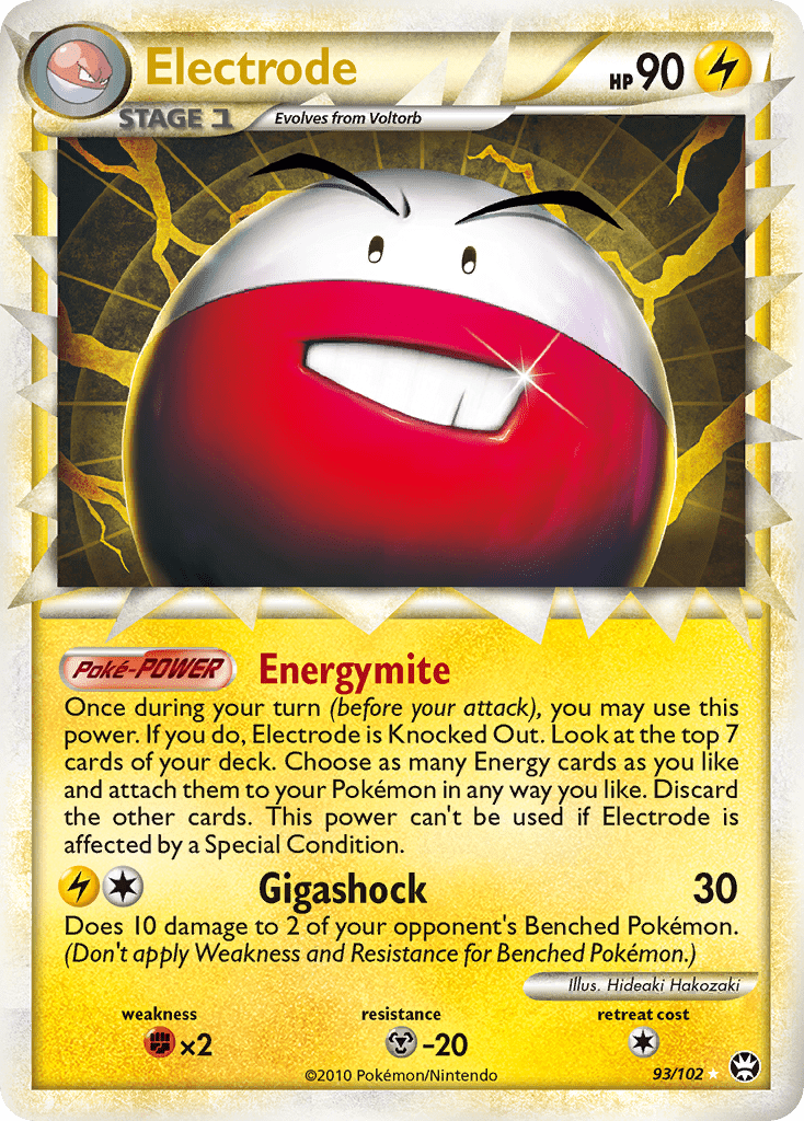 Electrode (93/102) [HeartGold & SoulSilver: Triumphant] Pokemon Single Pokémon  | Multizone: Comics And Games