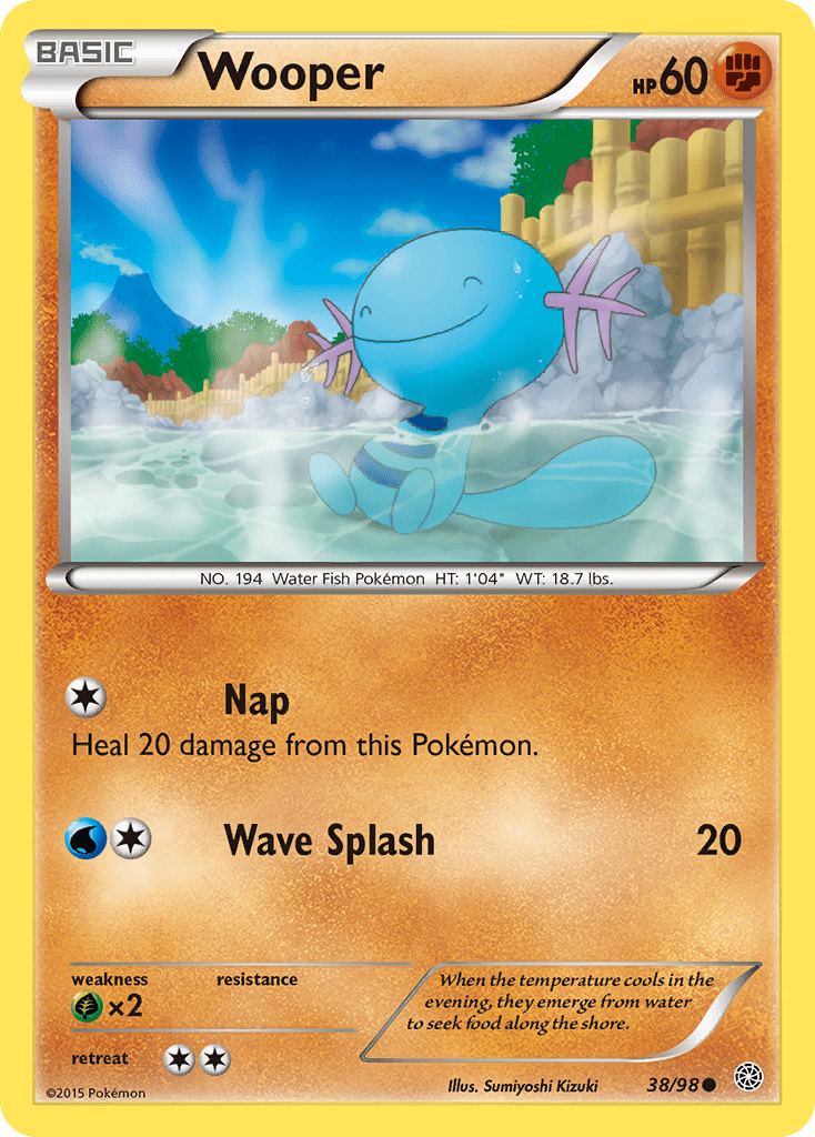 Wooper (38/98) [XY: Ancient Origins] Pokemon Single Pokémon  | Multizone: Comics And Games