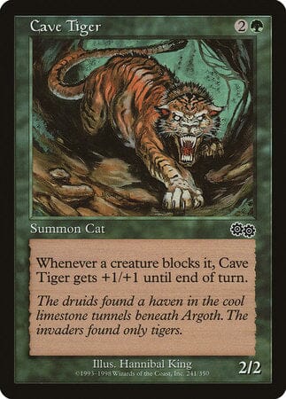 Cave Tiger [Urza's Saga] MTG Single Magic: The Gathering  | Multizone: Comics And Games