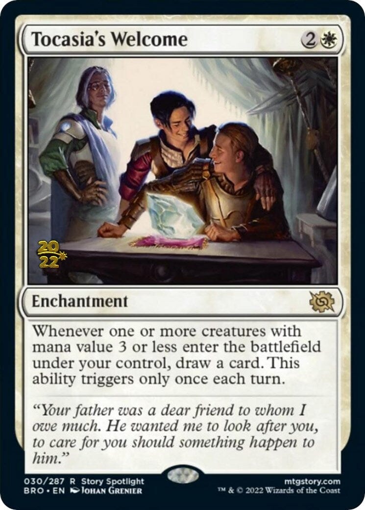 Tocasia's Welcome [The Brothers' War: Prerelease Promos] MTG Single Magic: The Gathering  | Multizone: Comics And Games