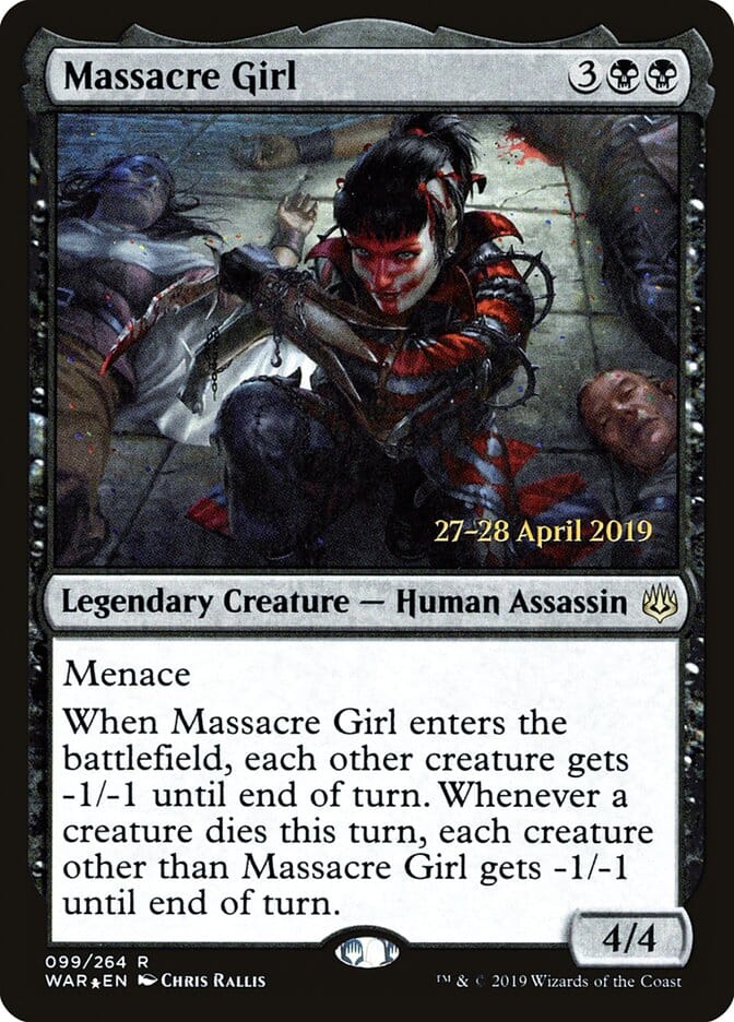 Massacre Girl [War of the Spark Prerelease Promos] MTG Single Magic: The Gathering  | Multizone: Comics And Games