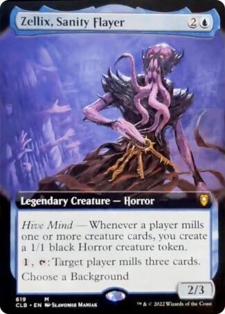 Zellix, Sanity Flayer (Extended Art) [Commander Legends: Battle for Baldur's Gate] MTG Single Magic: The Gathering  | Multizone: Comics And Games