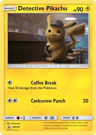 Detective Pikachu (SM190) [Sun & Moon: Black Star Promos] Pokemon Single Pokémon  | Multizone: Comics And Games