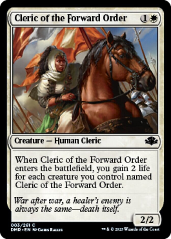 Cleric of the Forward Order [Dominaria Remastered] MTG Single Magic: The Gathering  | Multizone: Comics And Games