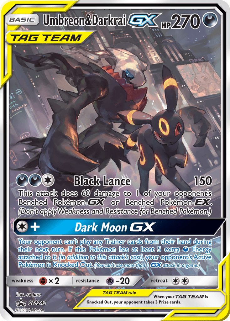 Umbreon & Darkrai GX (SM241) (Jumbo Card) [Sun & Moon: Black Star Promos] Pokemon Single Pokémon  | Multizone: Comics And Games
