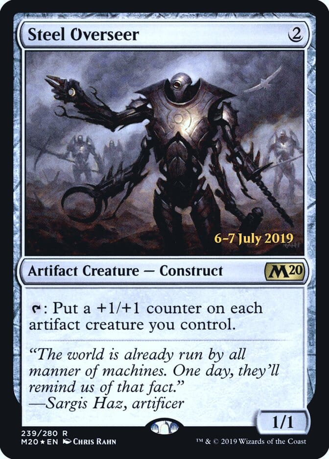 Steel Overseer [Core Set 2020 Prerelease Promos] MTG Single Magic: The Gathering  | Multizone: Comics And Games